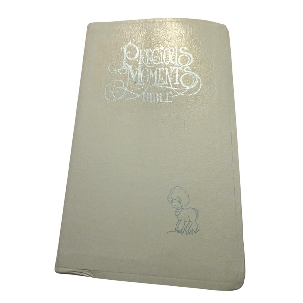 Precious Moments Bible New King James Version 1985 Leatherflex Book Blue